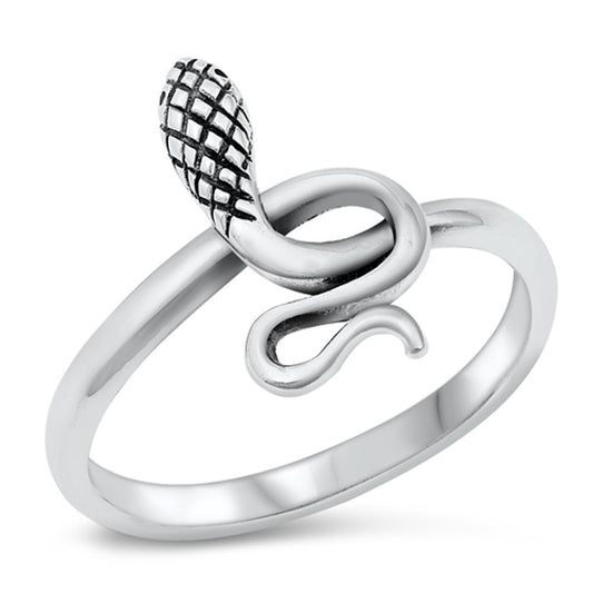 Snake Animal Coil Knot Ring New .925 Sterling Silver Band Sizes 4-10