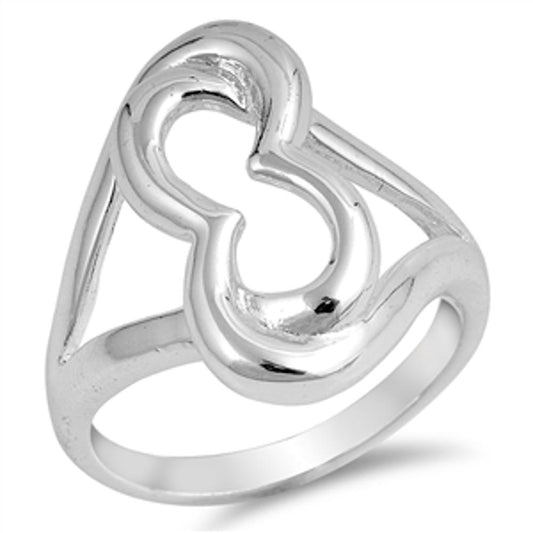 Women's Abstract Infinity Wholesale Ring New 925 Sterling Silver Band Sizes 5-9