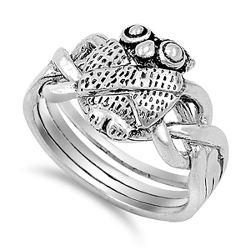 Women's Infinity Knot Owl Fashion Ring New .925 Sterling Silver Band Sizes 5-10