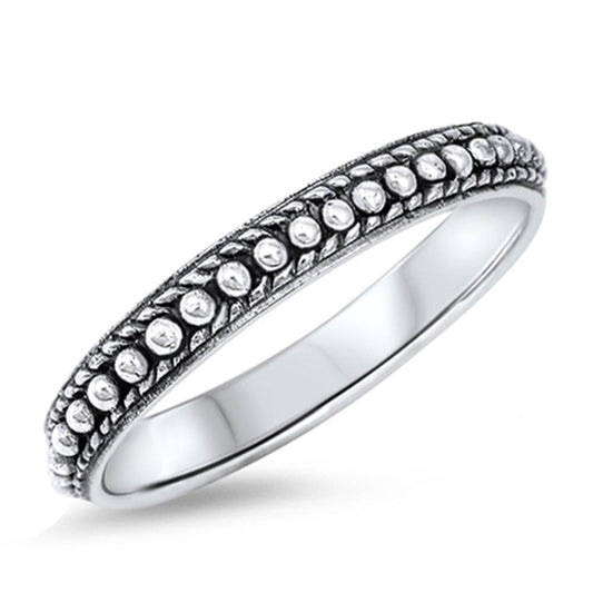 Women's Eternity Bali Band Wholesale Ring New .925 Sterling Silver Sizes 3-13