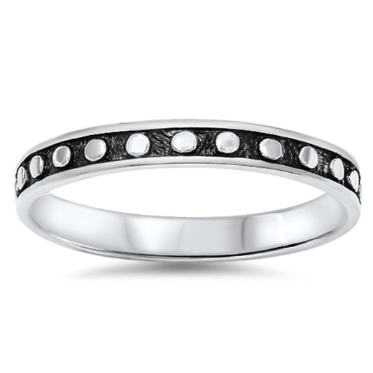 Women's Bubble Circle Dot Fashion Ring New .925 Sterling Silver Band Sizes 3-10