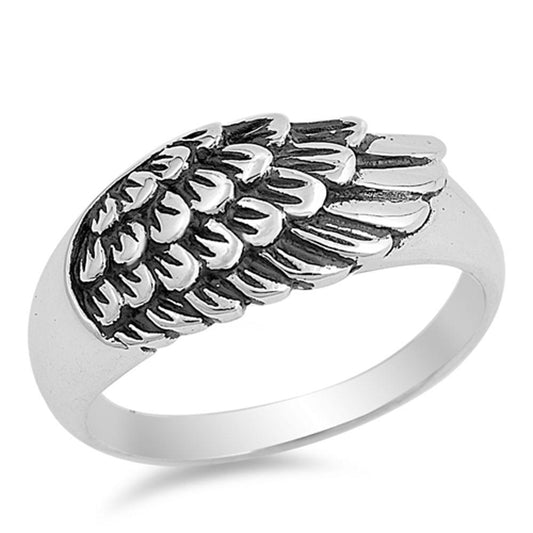 Angel Wings Wholesale Biker Ring New .925 Sterling Silver Band Sizes 5-12