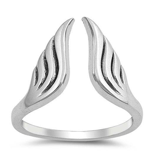Angel Wings Wholesale Ring New .925 Solid Sterling Silver Open Band Sizes 5-10