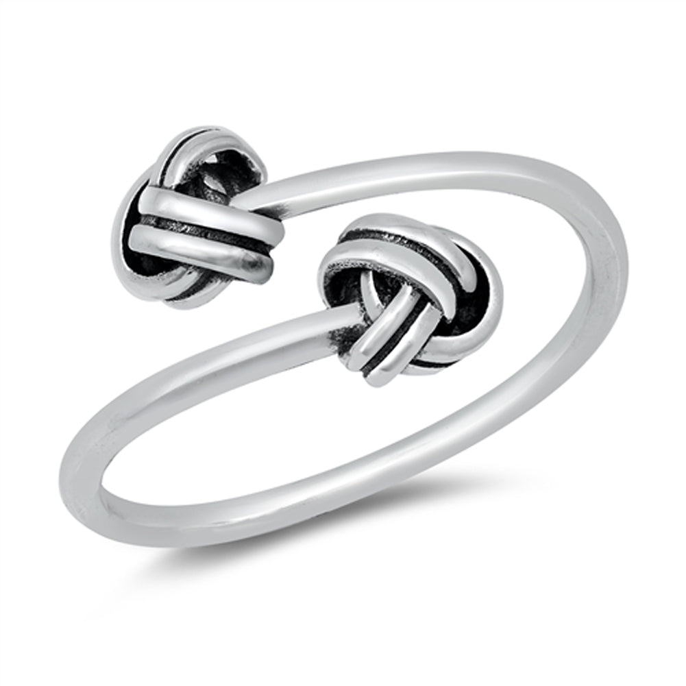 Wholesale Bold Open Knot Ring New .925 Sterling Silver Band Sizes 5-10