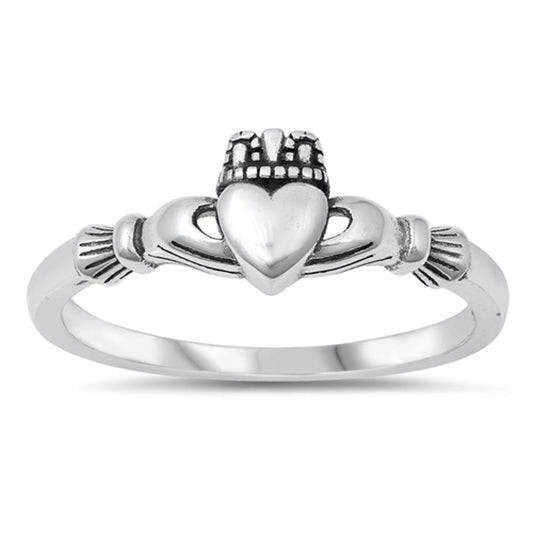 Wholesale Claddagh Heart Ring New .925 Sterling Silver Band Sizes 4-10