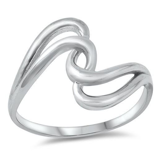 Abstract Statement Knot Classic Ring New .925 Sterling Silver Band Sizes 4-10