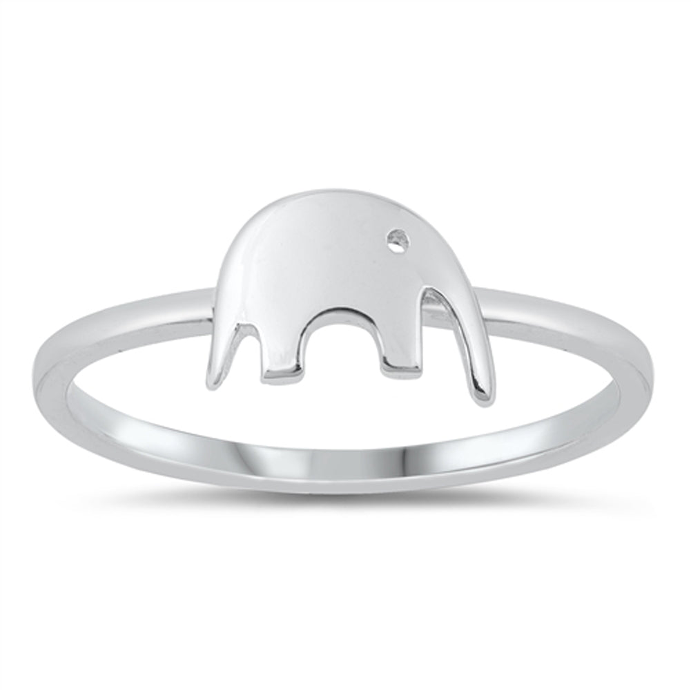 Elephant Modern Wholesale Ring New .925 Solid Sterling Silver Band Sizes 4-10