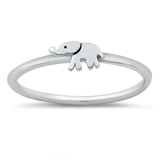 Tiny Baby Elephant Animal Ring New .925 Sterling Silver Band Sizes 4-10