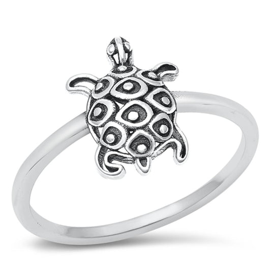 Bali Turtle Tranquility Beautiful Ring New .925 Sterling Silver Band Sizes 4-10