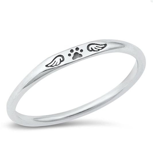 Angel Puppy Kitten Love Wholesale Ring New .925 Sterling Silver Band Sizes 4-10