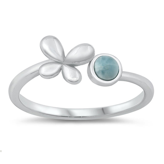 Cute Puffy Butterfly Open Ring New .925 Sterling Silver Band Sizes 5-10