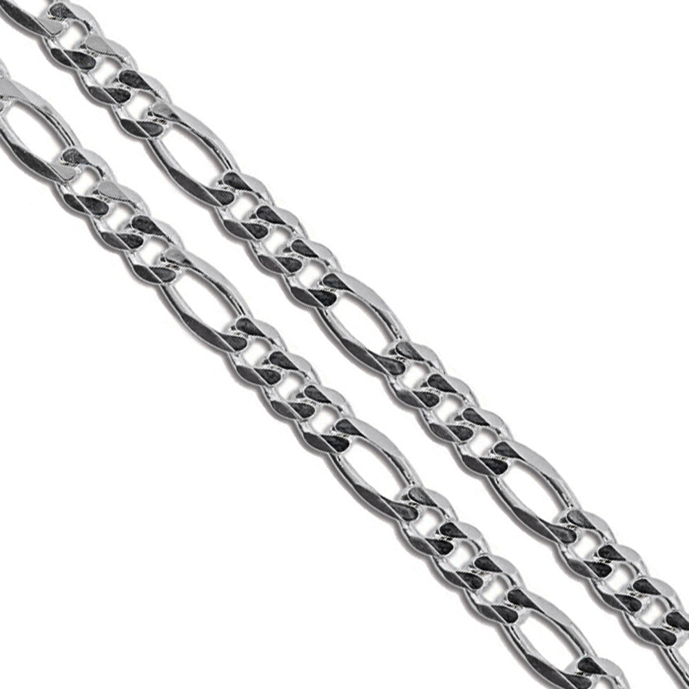 Stainless Steel Figaro Chain 4mm New Solid Link Necklace