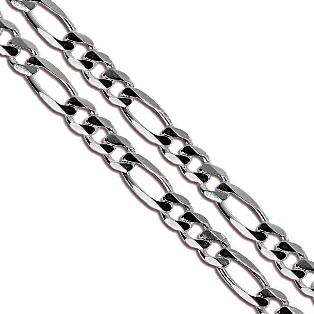 Stainless Steel Figaro Chain 5mm New Solid Link Necklace
