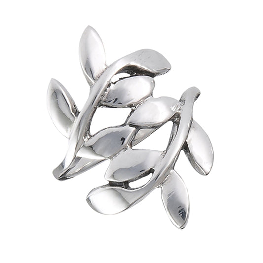 Wrapping Leaf Branch Vine Wide Ring New .925 Sterling Silver Band Sizes 2-10