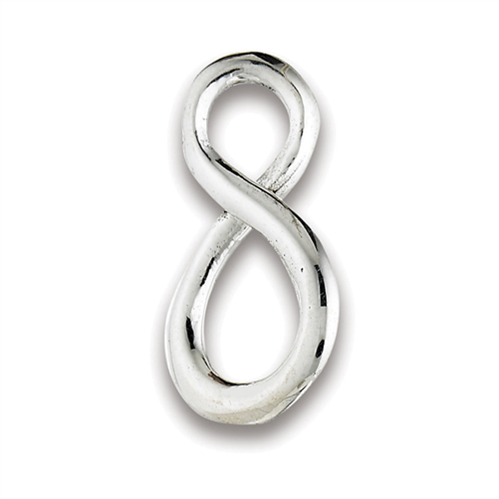 Simple Infinity Pendant .925 Sterling Silver Forever Endless Classic Eight Charm