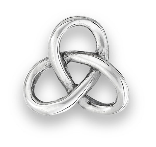 Knot Celtic Pendant .925 Sterling Silver Loop Endless Triquetra Slide Charm