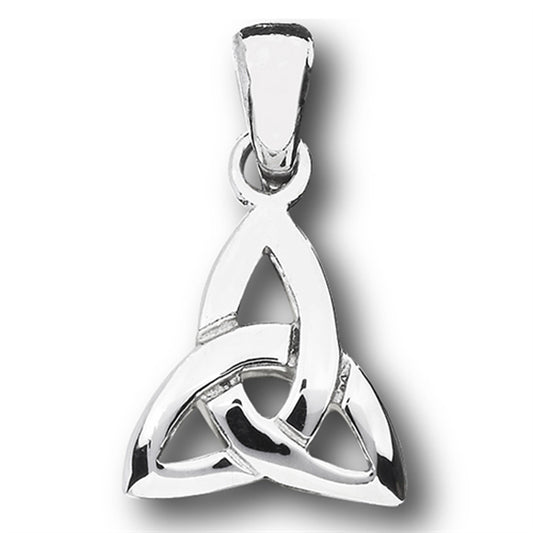 Triquetra Celtic Pendant Wide Interwoven Knot Charm