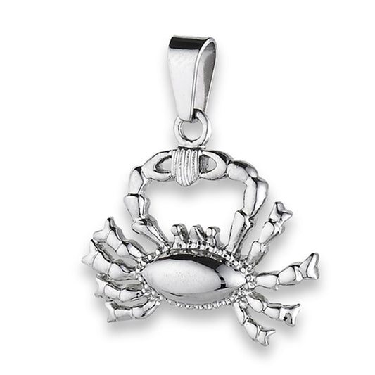 Animal Crab Pendant Nautical High Polish Lobster Oceanic Charm