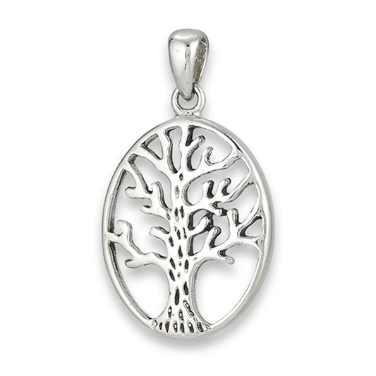 Tree Of Life Pendant Oval Love Family Charm