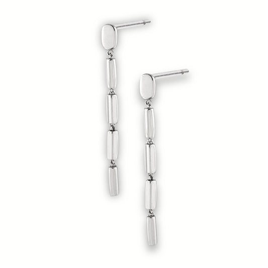 Cascading Interlocked Dangle Linear Earrings