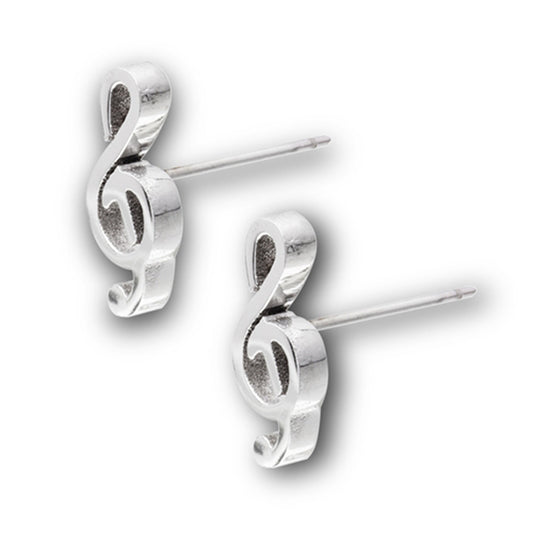 Music Note Stud Music Love Basic Stud Earrings