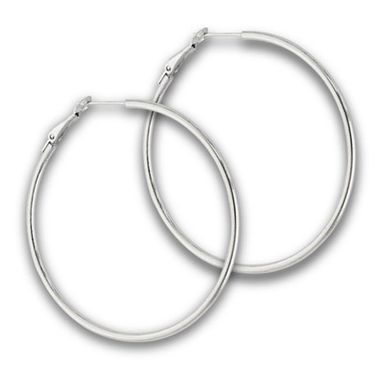 Hoop Standard Plain Simple Earrings