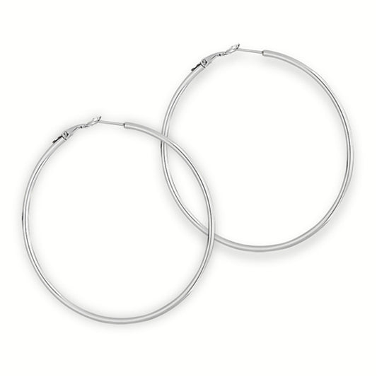 Hoop Thin Simple Plain Earrings