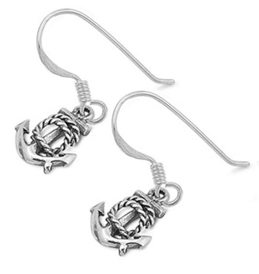 Anchor Earrings .925 Sterling Silver