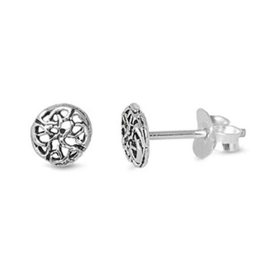 Celtic Knot Stud Earrings .925 Sterling Silver