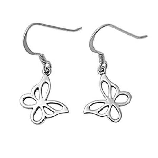 Butterfly Earrings .925 Sterling Silver