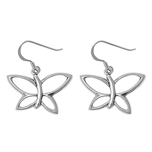 Butterfly Earrings .925 Sterling Silver