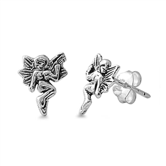 Fairy Stud Earrings .925 Sterling Silver
