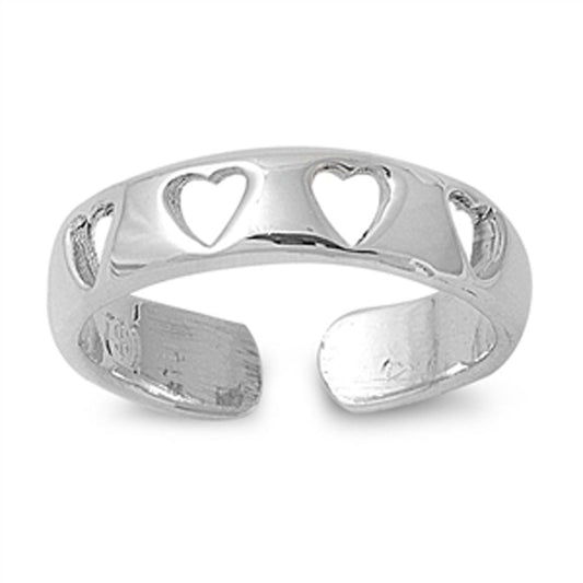 Heart .925 Sterling Silver Toe Ring