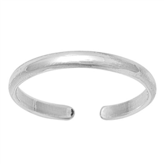 2mm Plain Band .925 Sterling Silver Toe Ring